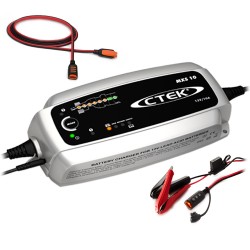 Зарядно CTEK MXS10 12V / 10A + Кабел + Щипки с индикатор